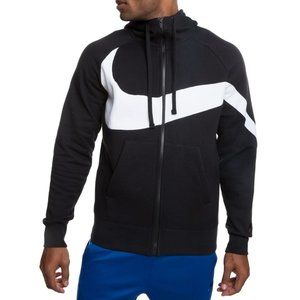 Mens Size L Nike Big Swoosh Logo Hoodie Jacket